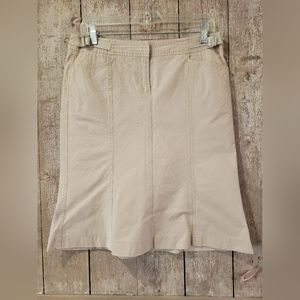 Fit and Flare Knee Length Skirt